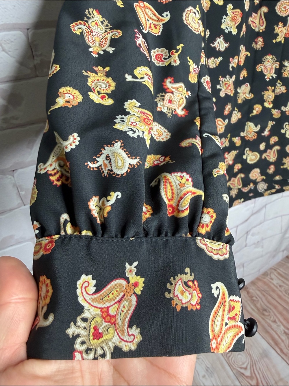 Pendleton Vintage Paisley Blouse – Women’s Size 10 Tall - Picture 3 of 10